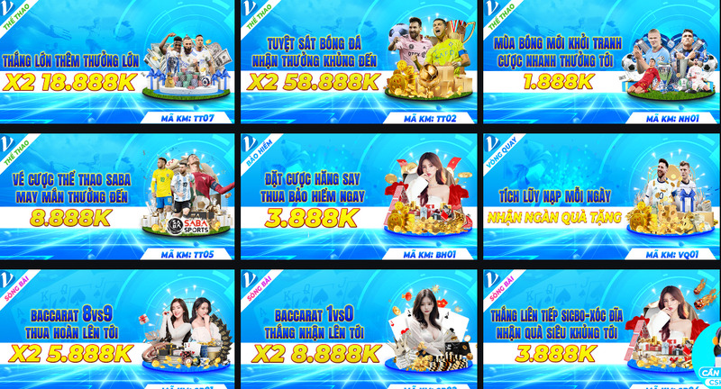 Khuyến mãi nạp đầu vf555